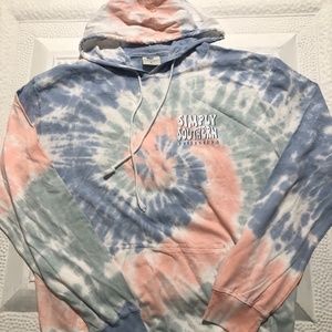 Simply southern tie-dye hoodie, size L, new without tags
